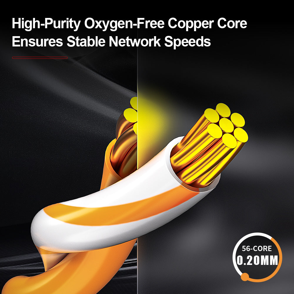 كابل توصيل شبكة AMPCOM CAT6/CAT6a غير محمي (UTP) LSZH لتوصيلات مراكز البيانات أو أسلاك أنظمة المراقبة
